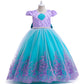 Mermaid-themed children's light-up party dress set