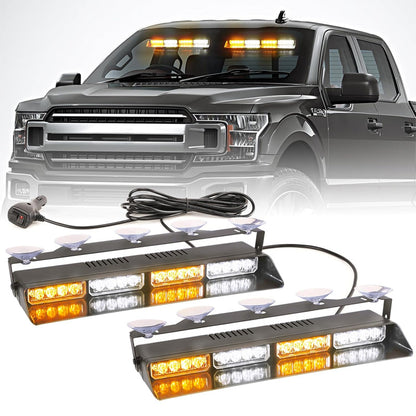 Windshield Suction Cup Strobe Warning Light for Vehicles
