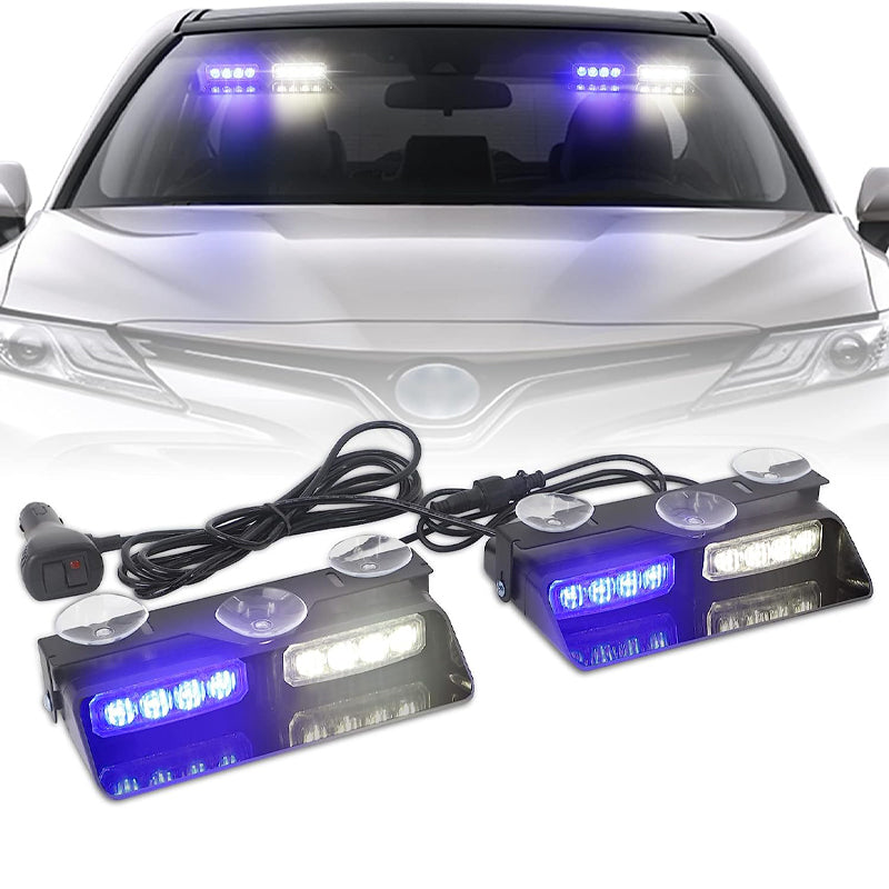 Windshield Suction Cup Strobe Warning Light for Vehicles