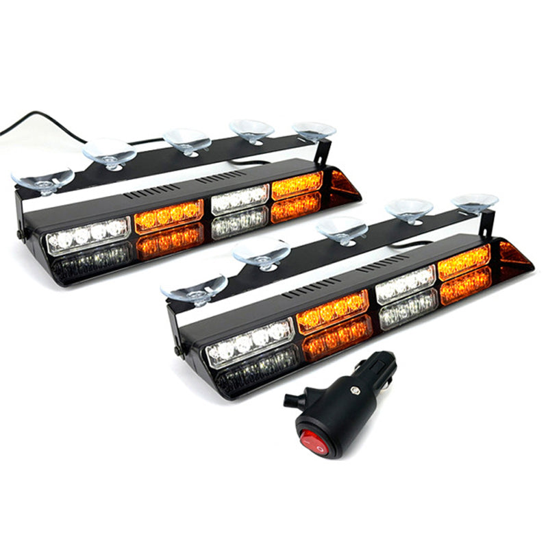 Windshield Suction Cup Strobe Warning Light for Vehicles