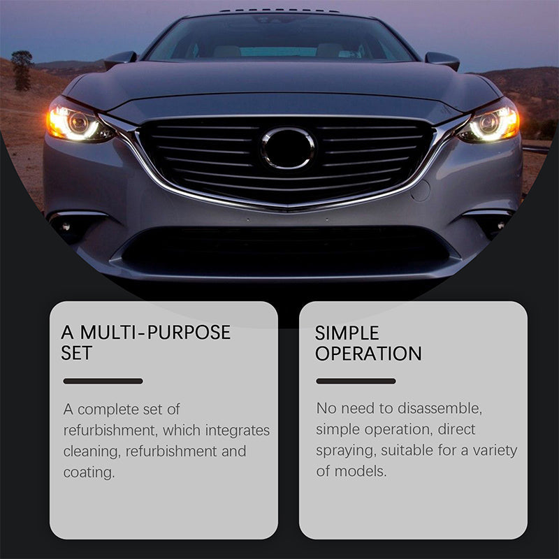 🚘Black Friday Sale 43% OFF!!⚡ Automotive Headlamp Restoration Fluid, blurring enhanced crystalline coating refurbisher