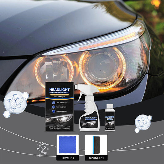 🚘Black Friday Sale 43% OFF!!⚡ Automotive Headlamp Restoration Fluid, blurring enhanced crystalline coating refurbisher