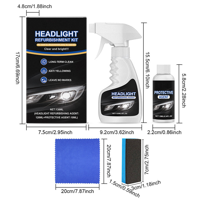 🚘Black Friday Sale 43% OFF!!⚡ Automotive Headlamp Restoration Fluid, blurring enhanced crystalline coating refurbisher