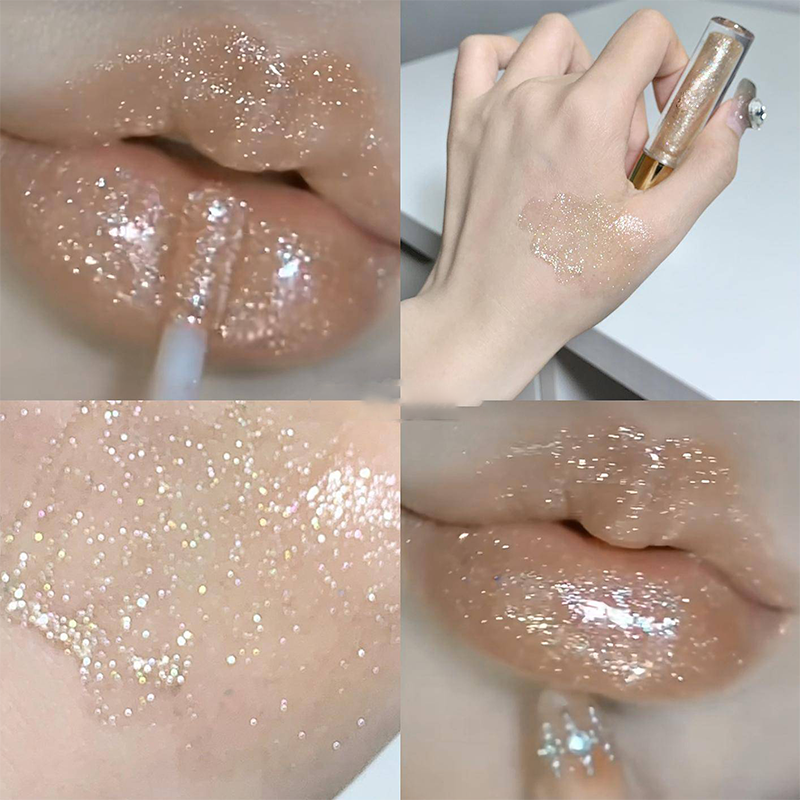 💕Buy 1 Get 1 Free🎉Hydrating High-Gloss Glittery Lip Gloss