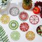 DIY Rhinestone Art Painting Coasters Kit with Holder