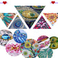 DIY Rhinestone Art Painting Coasters Kit with Holder