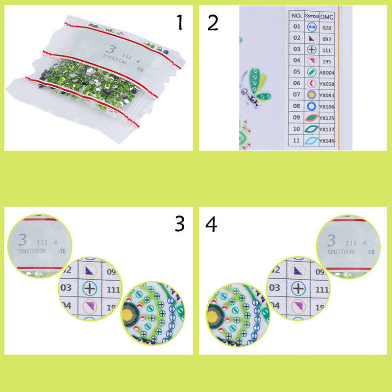 DIY Rhinestone Art Painting Coasters Kit with Holder