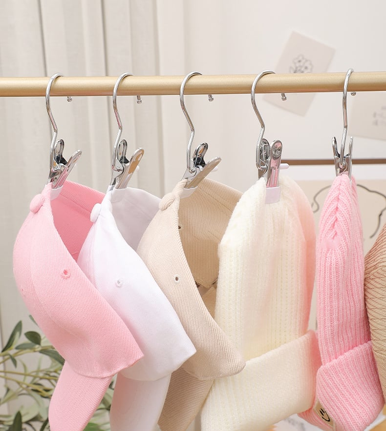 💥2025 Hot Sale- 49% OFF💥Anti-rust Clip Space-saving Clothespin Hat Pants Storage Hanging Travel Hook
