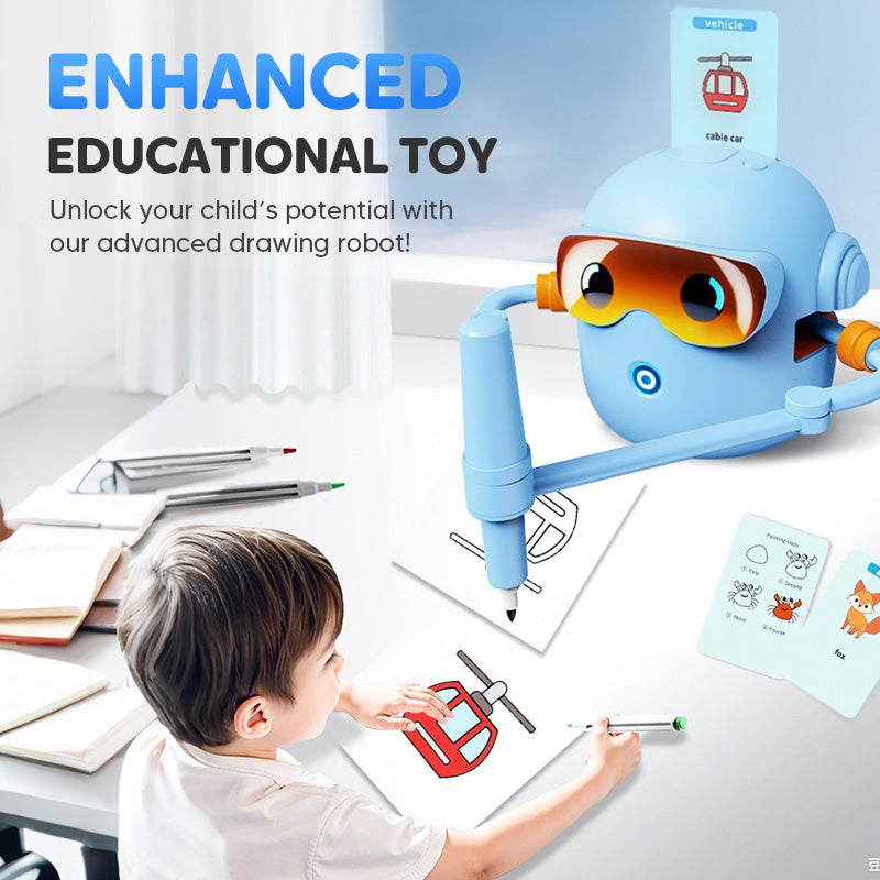 Interactive Drawing Robot for Kids with 100 Cards