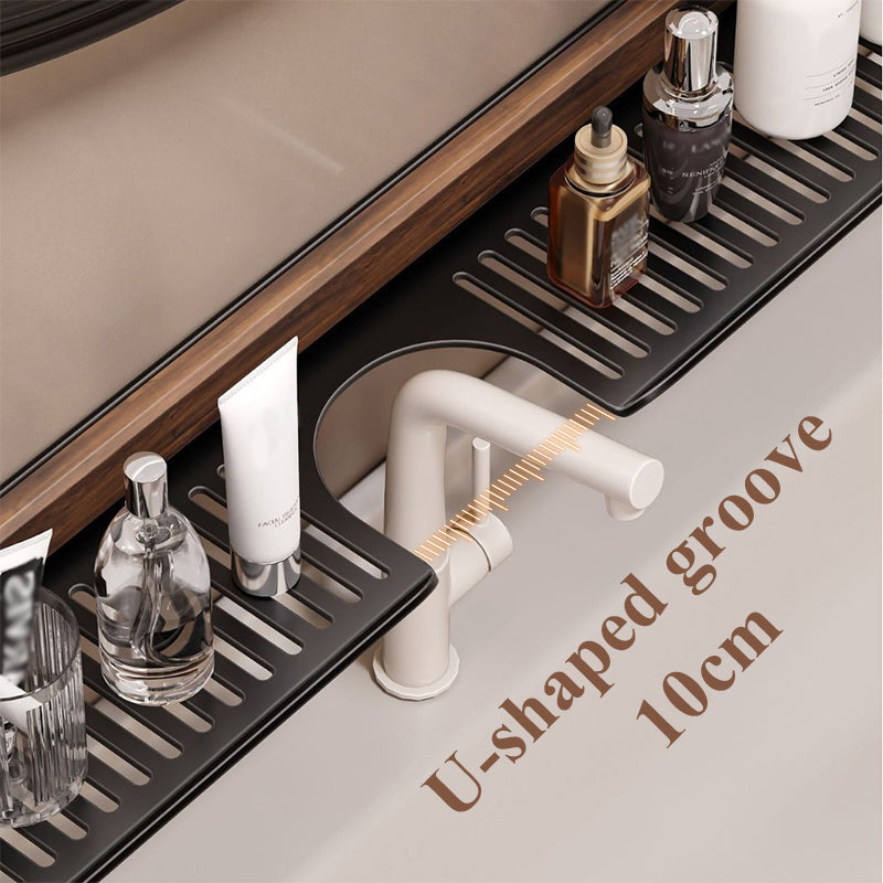 🔥Hot Sale 50% Off💥 Walnut Bathroom, Kitchen Suction Cup Shelf
