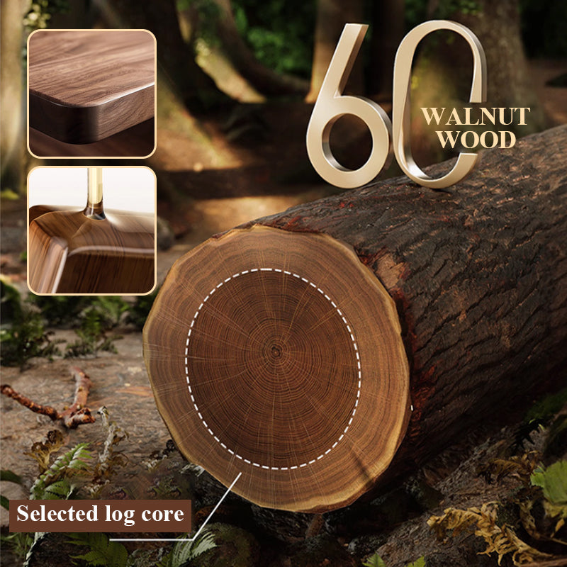 🔥Hot Sale 50% Off💥 Walnut Bathroom, Kitchen Suction Cup Shelf
