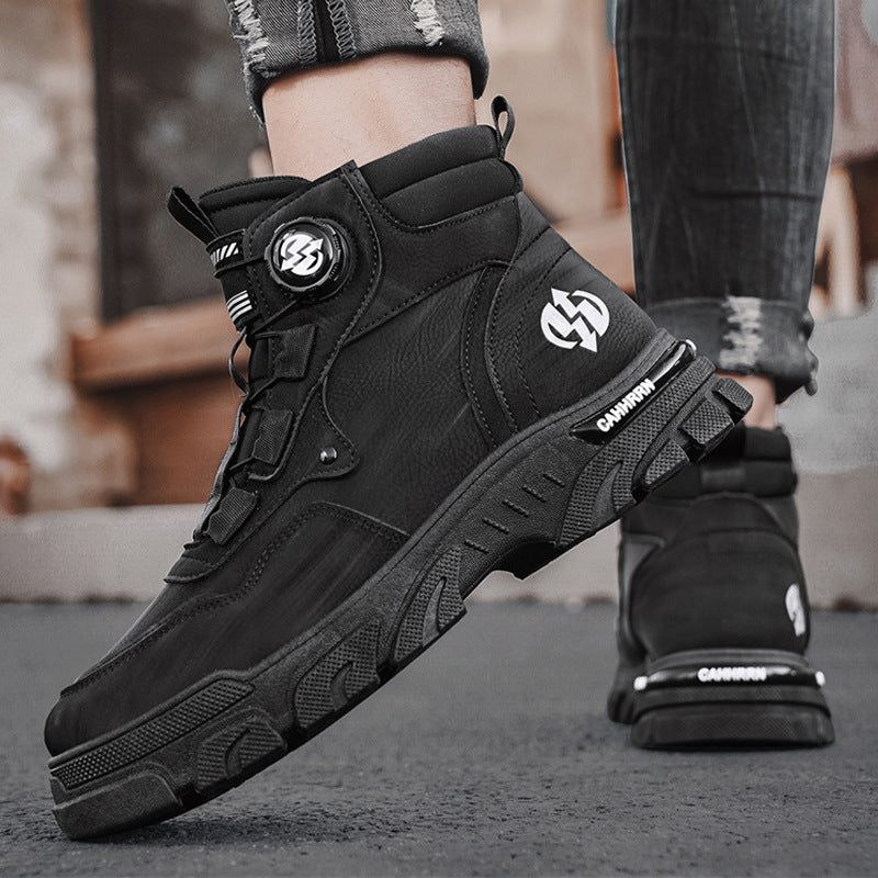 ⏳Time-limited Special⏰Men's outdoor swivel buckle work shoes（Waterproof, Anti-slip,Comfortable and Breathable）