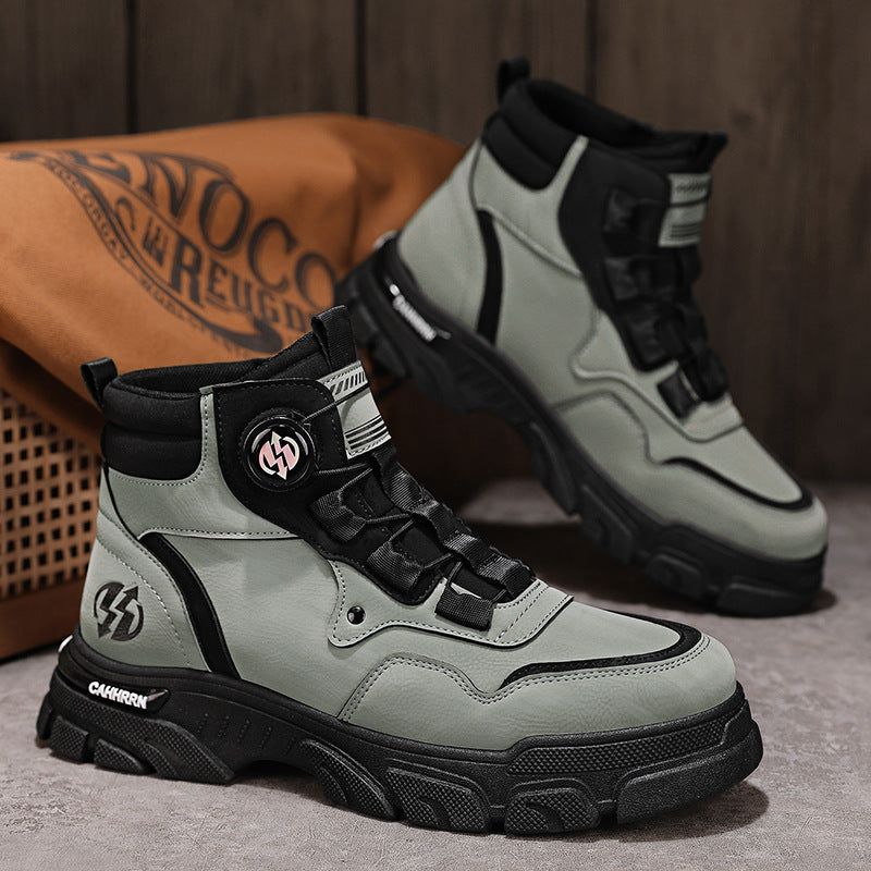 ⏳Time-limited Special⏰Men's outdoor swivel buckle work shoes（Waterproof, Anti-slip,Comfortable and Breathable）