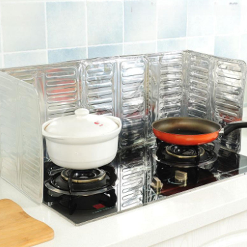 🛡️ BUY 1 GET 1 FREE! 🍳 Kitchen Oil Splatter Guard - Heat-Resistant & Flexible Silicone, Easy to Clean & Reusable for Frying/Cooking 🔥✨