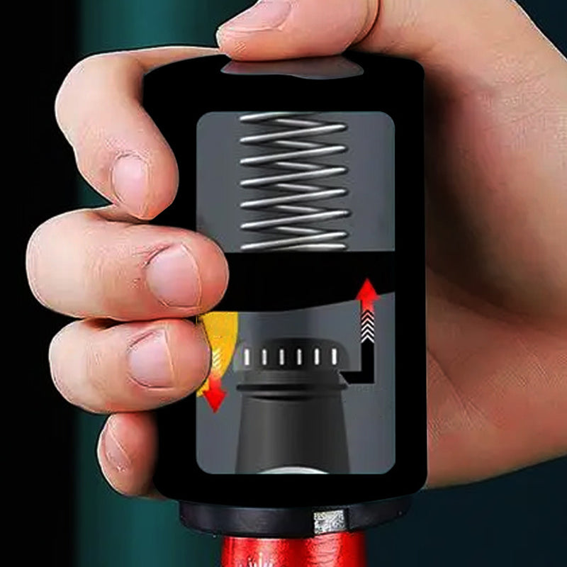 Magnetic bottle opener with push function