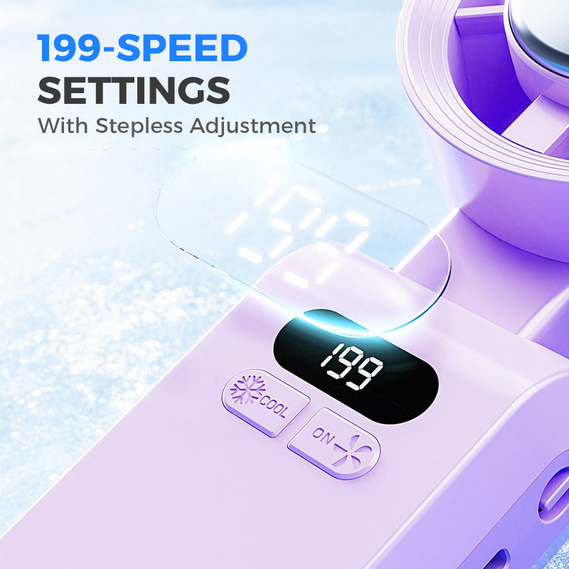 Handheld Portable Fan with Ice Cooler