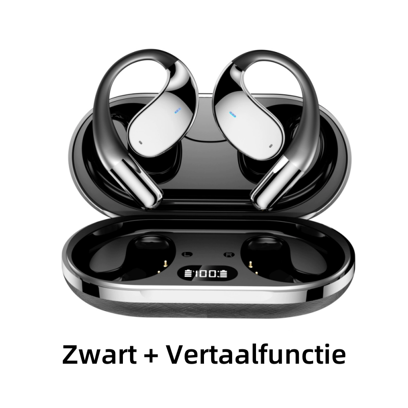 Draadloze Open Oor Hoofdtelefoon met LED-display