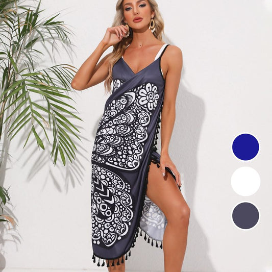 🌺Summer Hot Sale 50% OFF🦋Women's One-Piece Backless Beach Dress💃