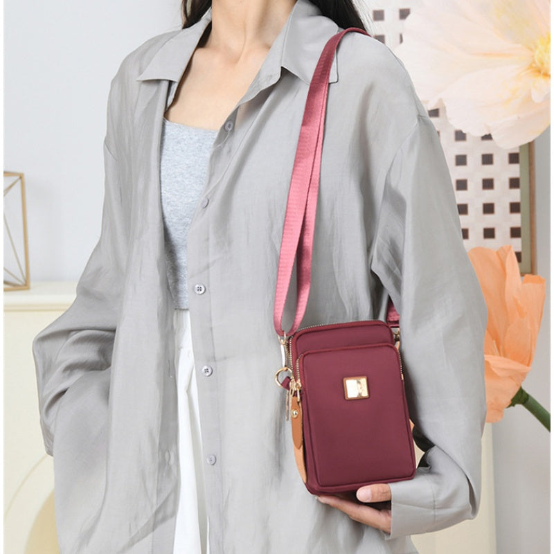 Stylish 3-Layer Shoulder Crossbody Bag