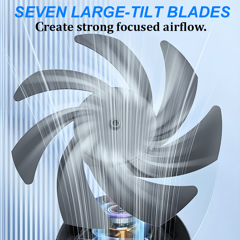 ☀️Summer essentials🔥100-Speed Mini Desk Fan with Digital Display