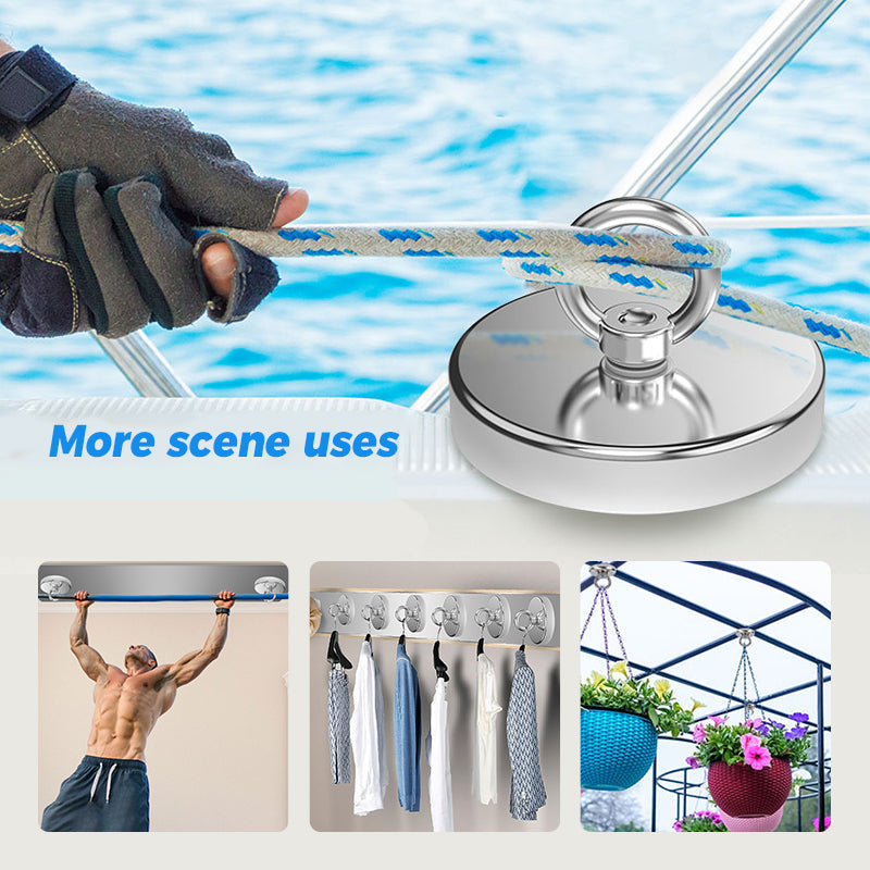 Dual-Sided Magnetic Fishing Retrieval Ring
