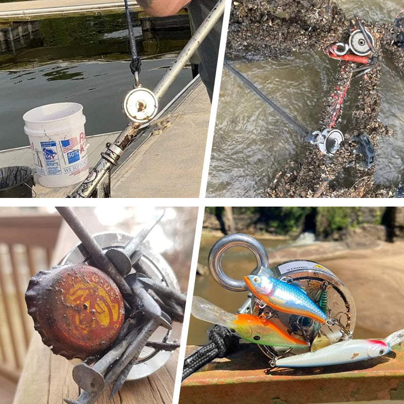 Dual-Sided Magnetic Fishing Retrieval Ring