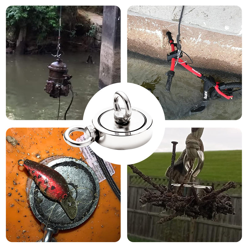Dual-Sided Magnetic Fishing Retrieval Ring