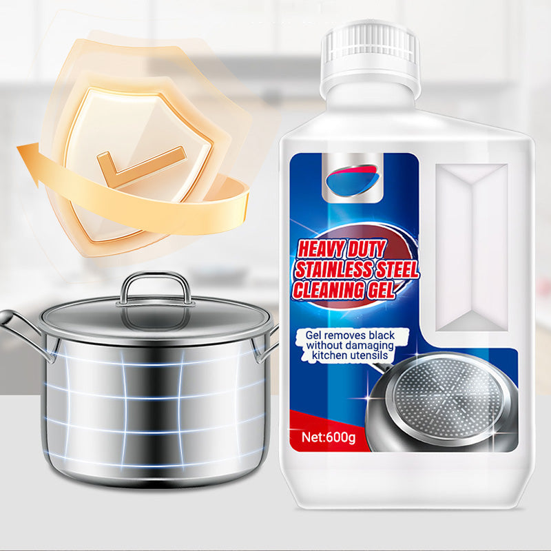 🧽 50% OFF NOW! ✨ Heavy Duty Stainless Steel Cleaning Gel - Removes Grime & Oxidation from Vents/Grates/Buttons, Reusable & Non-Toxic 🔧📦