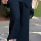🎁New arrival 50% OFF💥Charming Irregular Top & Wide Leg Pants Set