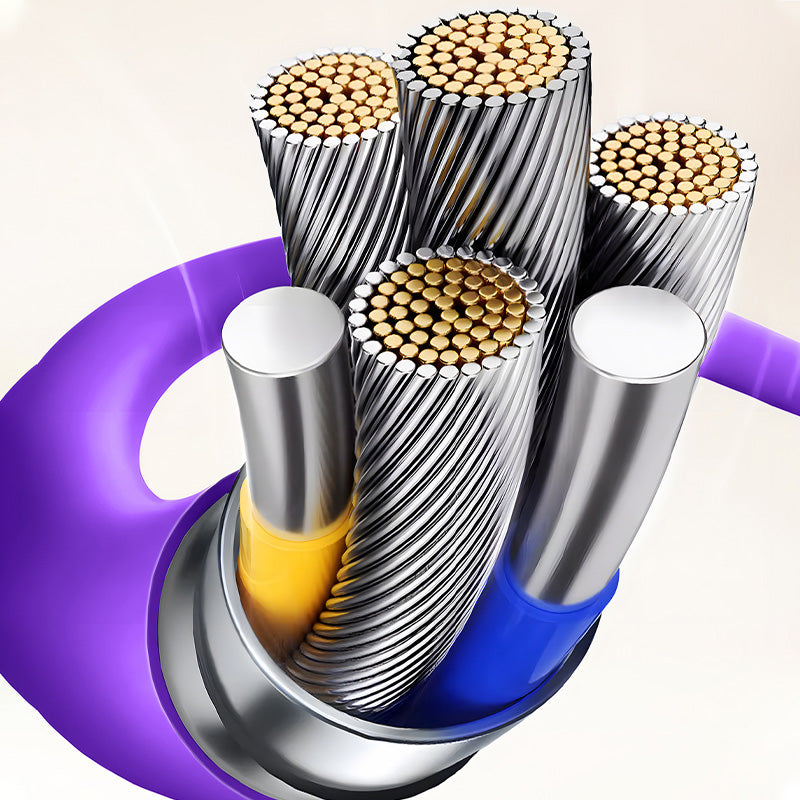 🎁Limited time 50% off⏳240W 4-in-1 Data Cable with Colorful Work Lights