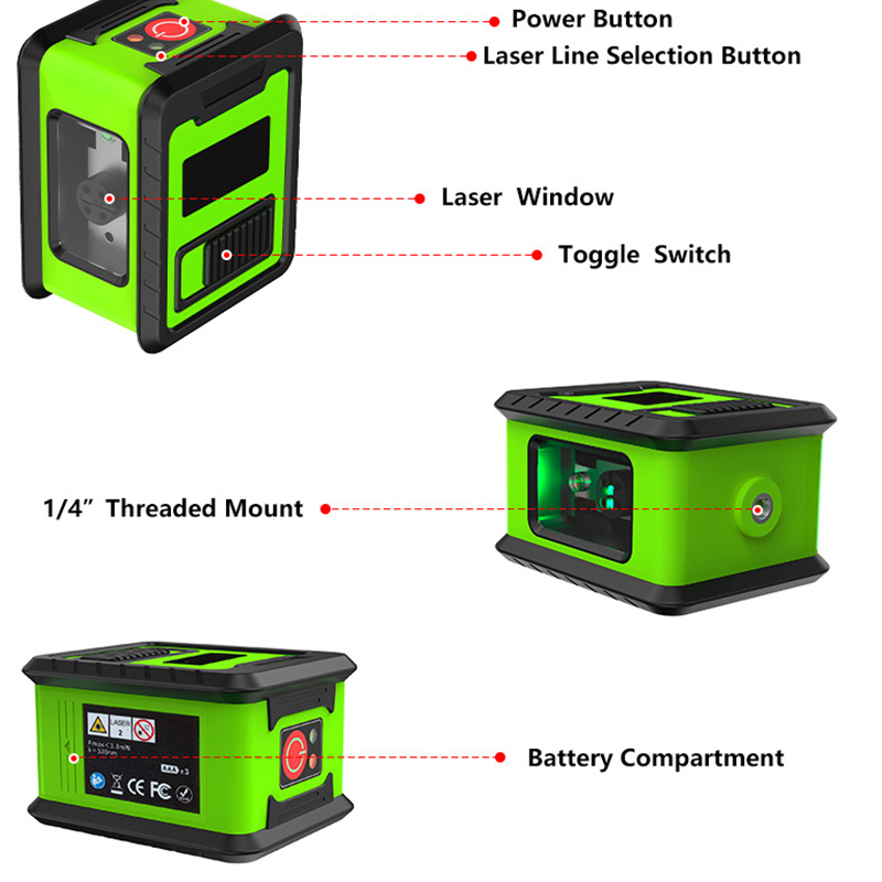 📐50% OFF NOW!🔦Mini Cross Line High Precision Laser Level – Self-Leveling, Vertical/Horizontal Lines & Compact Design 🔧