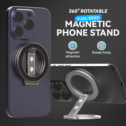 360° Rotatable Dual-Sided Magnetic Phone Stand