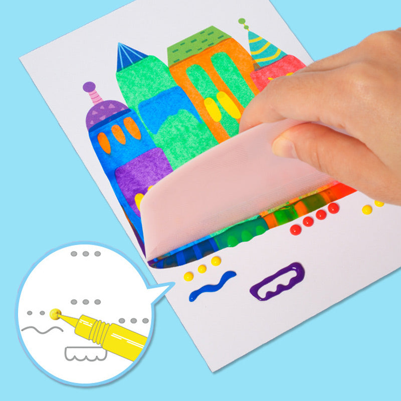 💥HOT SALE 50% OFF💥Cartoon Colorful Painting Set with Scraper for Kids