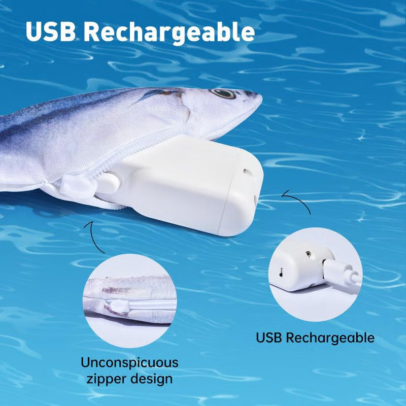 Realistic Hopping Fish Toy for Cat