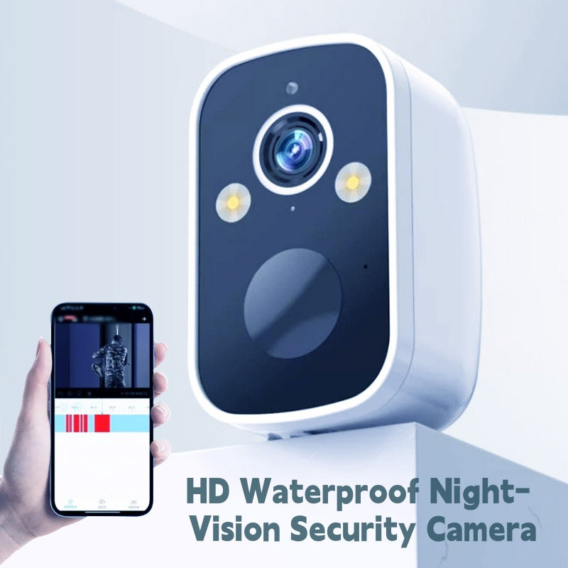 ⏰Wireless night vision camera – intelligent security around the clock!🏆Ultra-clear full color [ultra-long standby + permanent loop video recording]