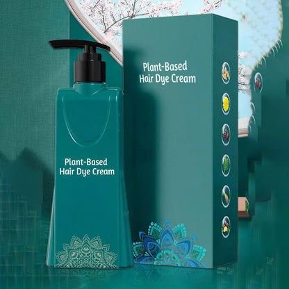 Plant-Based Hair Dye Cream for Gray Coverage