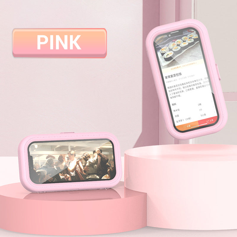 360° rotatable waterproof mobile phone holder for the shower