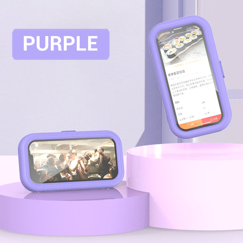 360° rotatable waterproof mobile phone holder for the shower