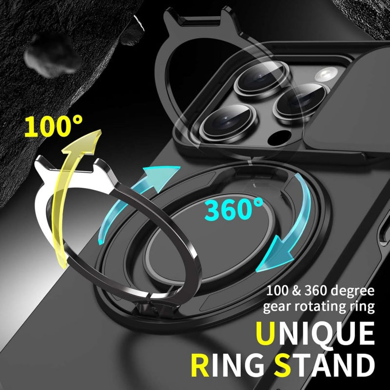 Premium Phone Case with Ring Stand for iPhone