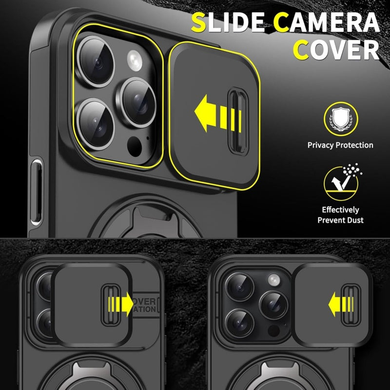 Premium Phone Case with Ring Stand for iPhone