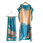Women's Printed Shawl & Maxi Dress Set