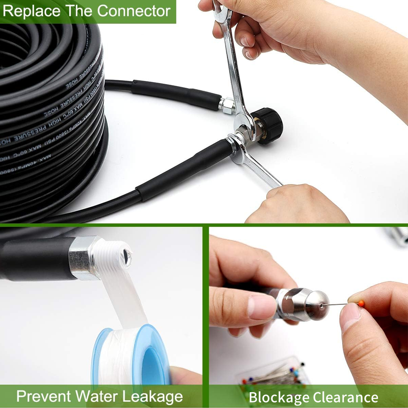 💦 50% OFF INSTANT! 🚿 5800PSI Sewer Jetter Kit - High-Pressure Nozzle & Hose for Clogged Drains/Pipes, Compatible with Most Pressure Washers 🔧📦