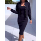 🌸Spring Hot Sale 50% OFF!!🌸Spaghetti Strap Bodycon Dress & Jacket Set
