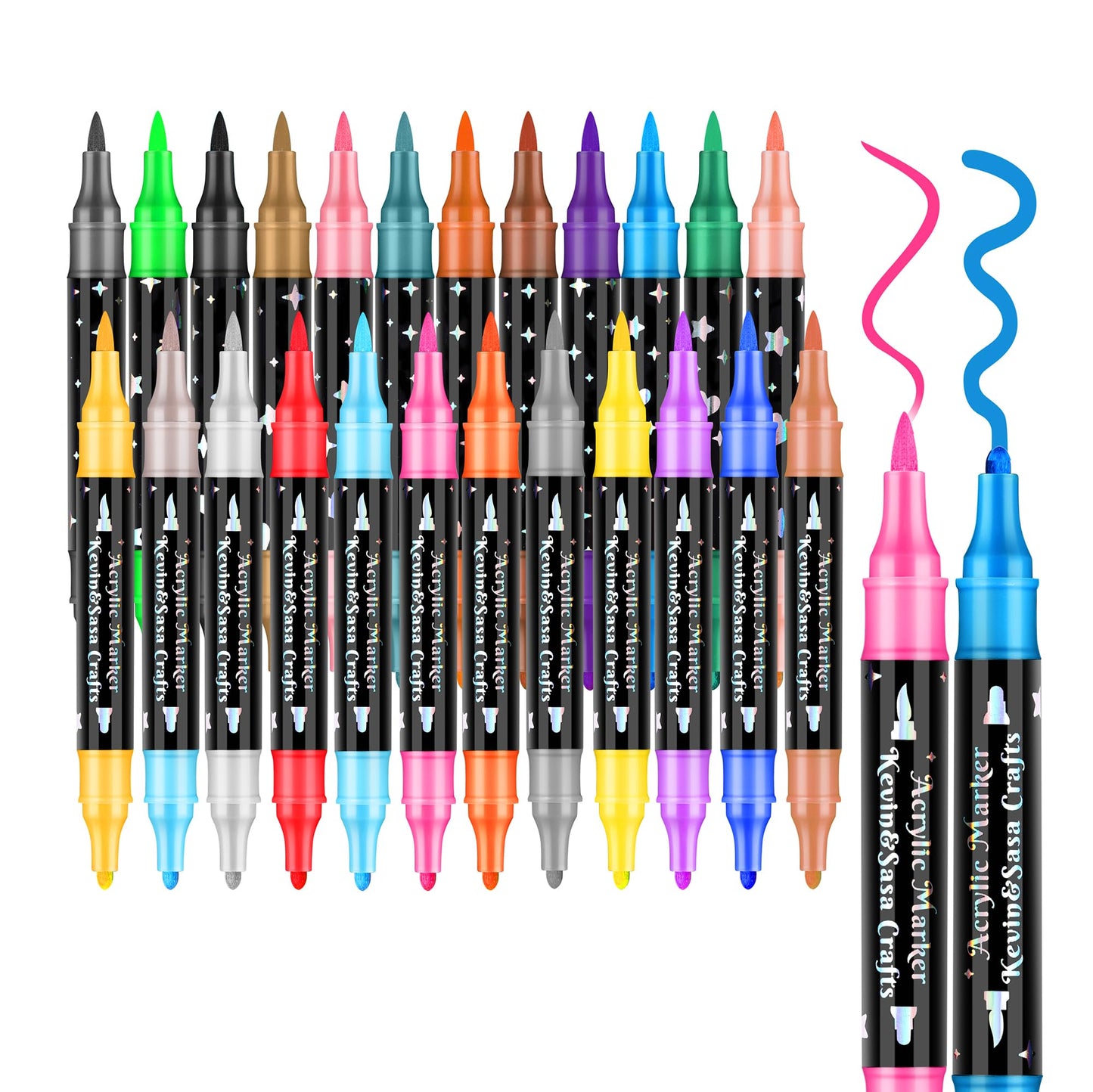 🔥Hot Sale 50% OFF🎁Dual-Tip Glitter Marker Pen