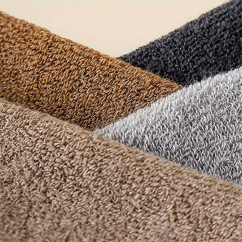 Vintage-Style Warm Socks with Thick Terry Lining