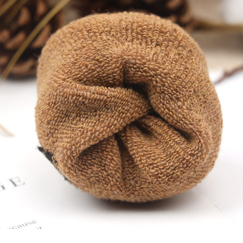 Vintage-Style Warm Socks with Thick Terry Lining