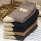 Vintage-Style Warm Socks with Thick Terry Lining