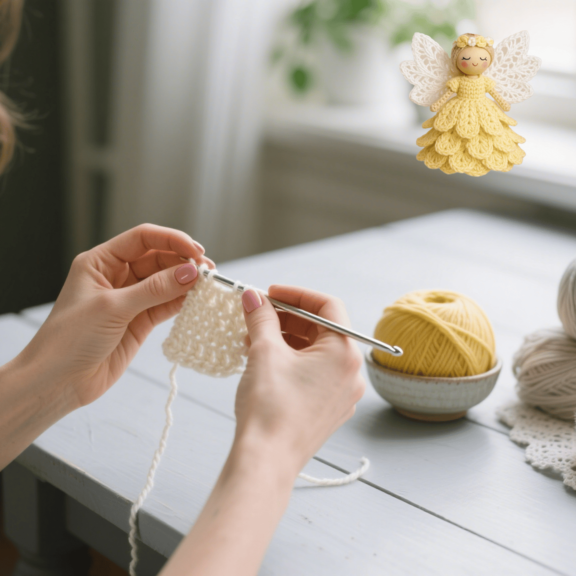 🔥Christmas Sale 50% OFF🎁Crochet Your Own Angel – Complete Craft Kit🧶 Beginner-Friendly