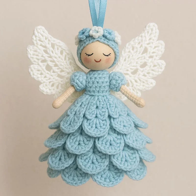 🔥Christmas Sale 50% OFF🎁Crochet Your Own Angel – Complete Craft Kit🧶 Beginner-Friendly