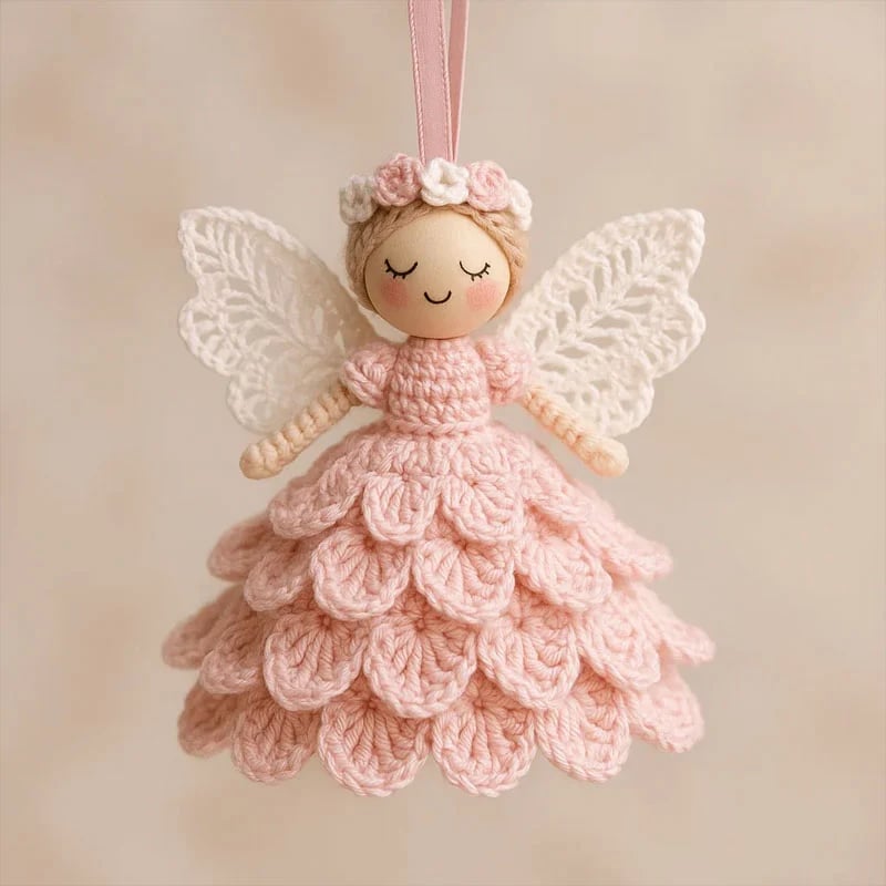 🔥Christmas Sale 50% OFF🎁Crochet Your Own Angel – Complete Craft Kit🧶 Beginner-Friendly